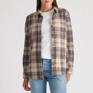 Quince Stretch Sweater Fleece Shirt NWT Small